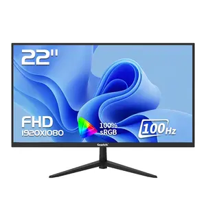 Gawfolk 22-Inch FHD 1080P Desktop Monitor, 100Hz Smooth Refresh Rate, 95% sRGB Wide Color Gamut, 3000:1 High Contrast Ratio, HDMI Input, Ideal for Home Office & Daily Entertainment, Monitors