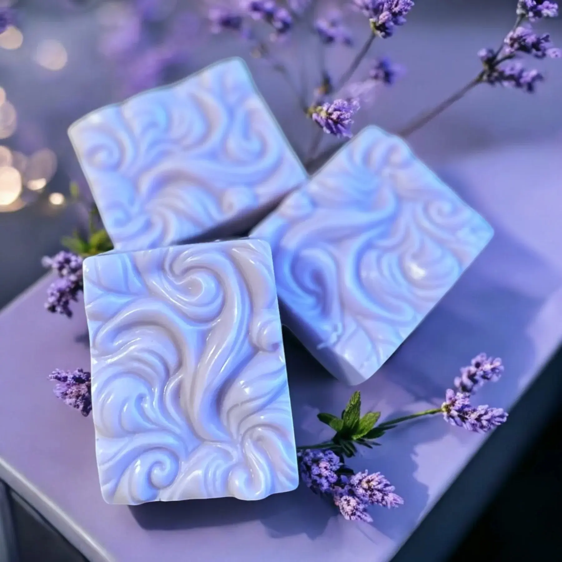 360 Wave Lavender & Jasmine Shampoo Bar - Natural Coconut Treatment, Clarifying Scalp Shampoo for Healthy Hair, Fresh and Clean, Scalp-Friendly, Calming Nourishing Floral Cleanser, All Natural, One Size Beauty & Haircare