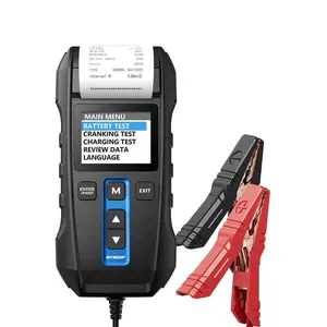 TOPDON BT300P 12V Auto  Battery Tester Charging Cranking Test 220Ah 2000CCA Digital with Printer for  and Trucks Car Vehicle