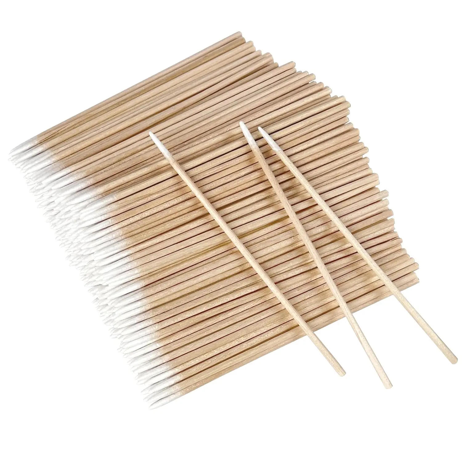 Eyxformula Microblading Cotton Swabs, 4 Inch Pointed Cotton Swabs, Precision Tips Wooden Sticks Applicator For Makeup, Cleaning Nail Polish, Crafts, Eyebrow Mapping, Tattoo Permanent Supplies