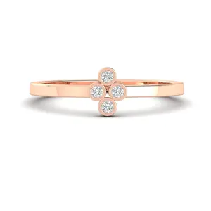 Bezel Set Stackable Promise Ring