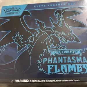 Pokémon Mega Evolution Phantasmal Flames Elite Trainer Box - Official Trading Card Game Set for Collectors
