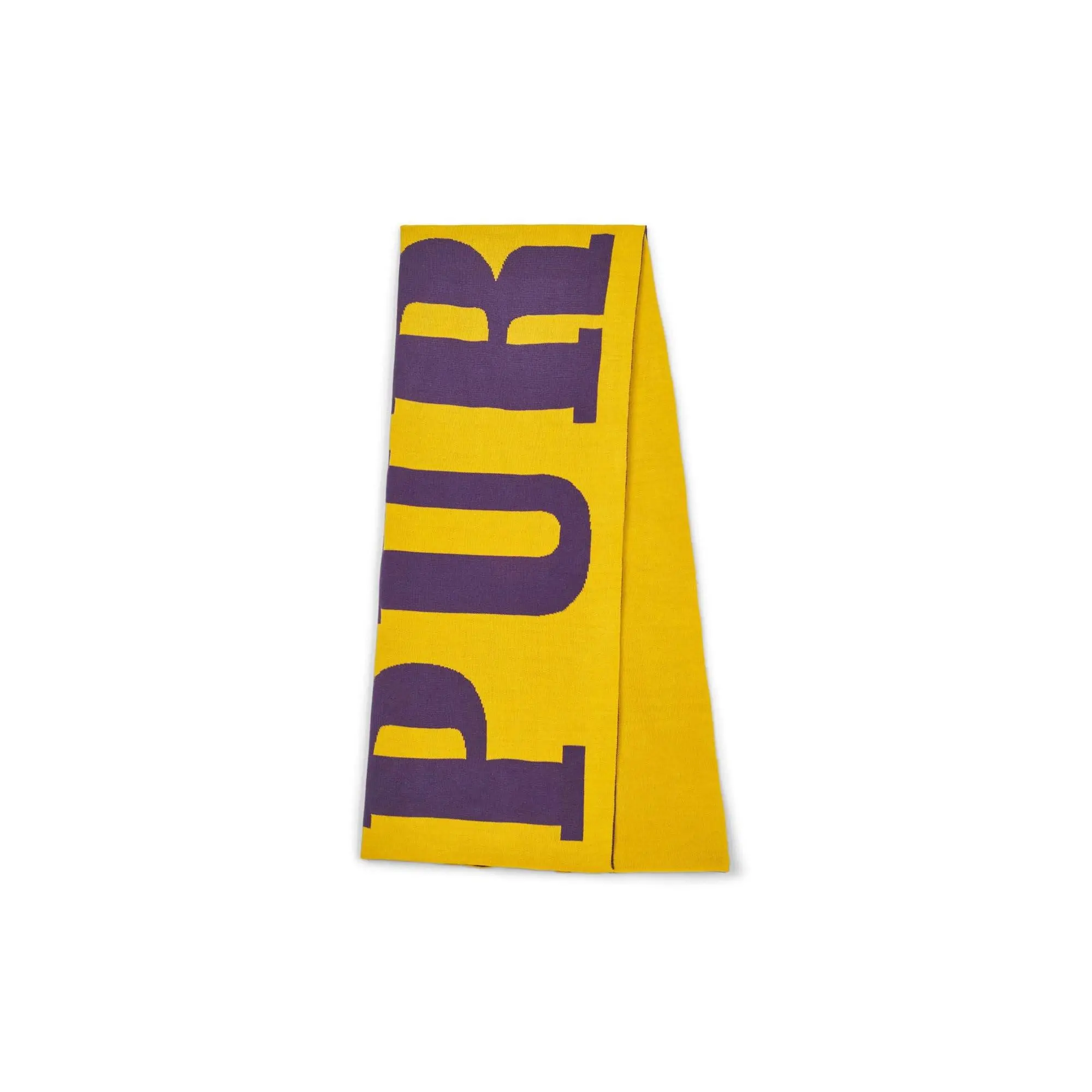 P905 SCARF - Exclusive Oversized Logo Yellow/Purple