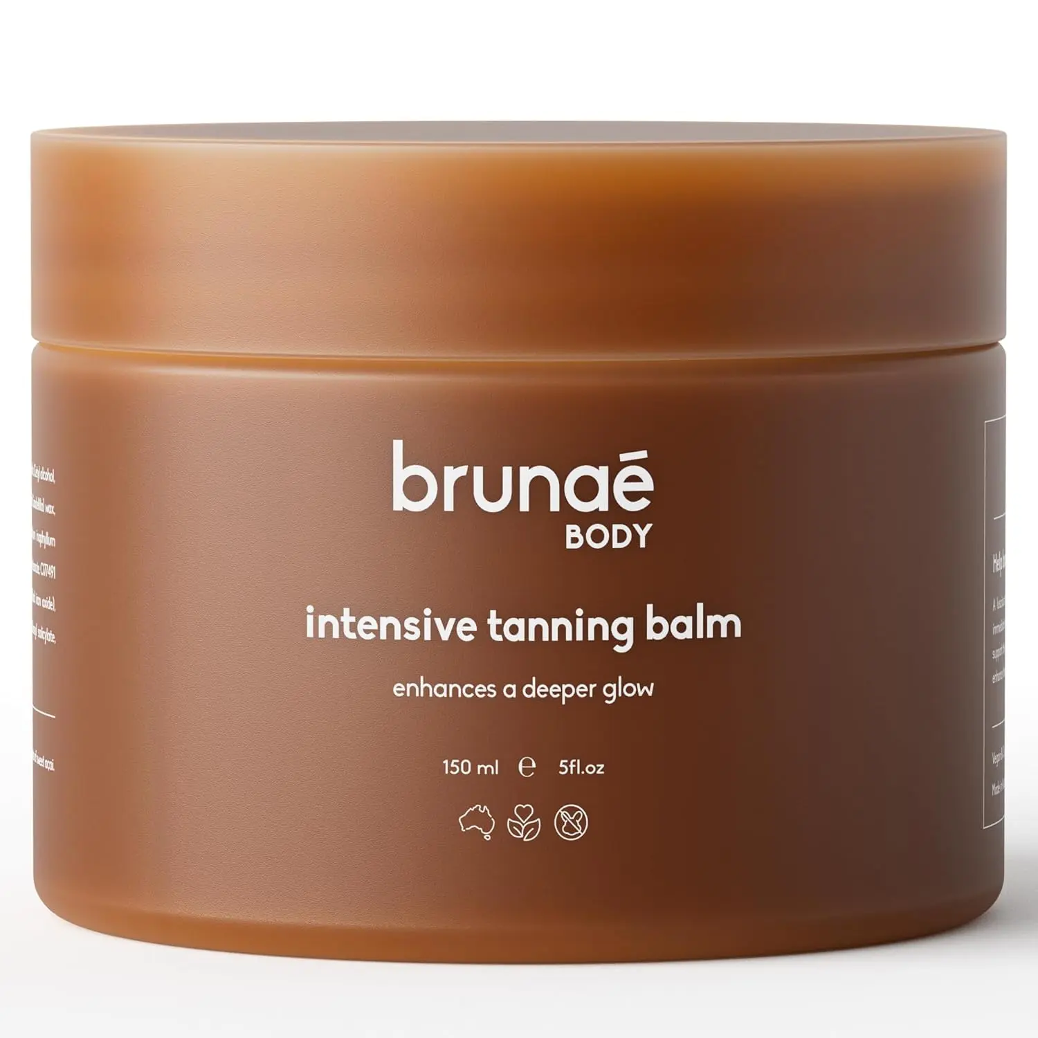BRUNAE BODY  Intensive Tanning Bed Balm [FOR DARKER & FASTER TAN] - Natural Tan Accelerator Lotion for Sunbed - Sun Tanning Lotion for Women & Men with Tamanu & Acai Oil - 100% Vegan & Australian Made