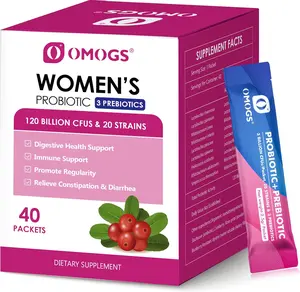 Women’s Probiotic – 120 Billion CFUs, 18 Strains + Prebiotics & Cranberry | Support Gut, Vaginal & Immune Health