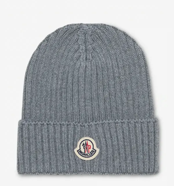 Moncler Knit Winter Hat – Soft Ribbed Cuff Beanie for Men & Women, Warm Stretch Skull Cap for Cold Weather & Outdoor Wear