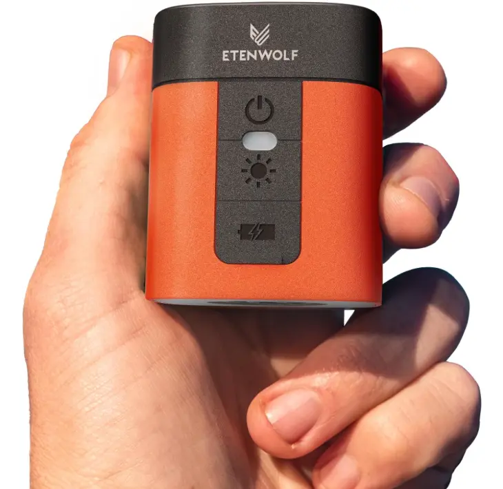 ETENWOLF AIR 3 Air Pump for Inflatables with 2600 mAh Battery & Camping Light, Ultra-Fast and Mini Electric Air Pump, Inflate Deflate for Air Mattress, Pool Floats, Vacuum Storage Bags