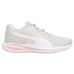 PUMA Womens Twitch Runner Pop Lace Up Sneakers Shoes Casual - Off White