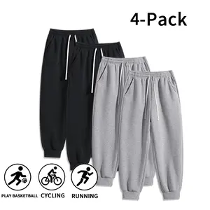 Viral 4-Pack Men’s Cotton Blend Joggers – Ultra-Soft Drawstring Sweatpants, Athletic Pants with Elastic Cuffs for Gym, Streetwear, and Everyday Wear (Optional 4-Pack and 2-Pack)