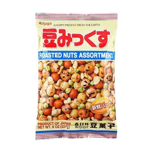 KASUGAI Japanese Roasted Mixed Nuts 8oz - Healthy Snack, Crunchy & Delicious