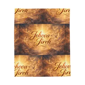 Jehova Jireh Script Blanket | Velveteen Plush Blanket