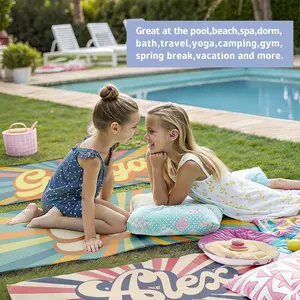 Personalized Beach Towels for Adults,Custom 280gsm  Thick Soft Absorbent Beach Towel with,Customized Kids Monogrammed Towels for Swim,Bath,Pool,Vacation,Gifts 30*60inch