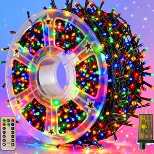Christmas Lights 1000 LED 328 FT,  Christmas Tree Lights with 8 Modes, Remote Control 3 Timers & Memory Function Xmas Decorations for House and Holiday (Multicolor)
