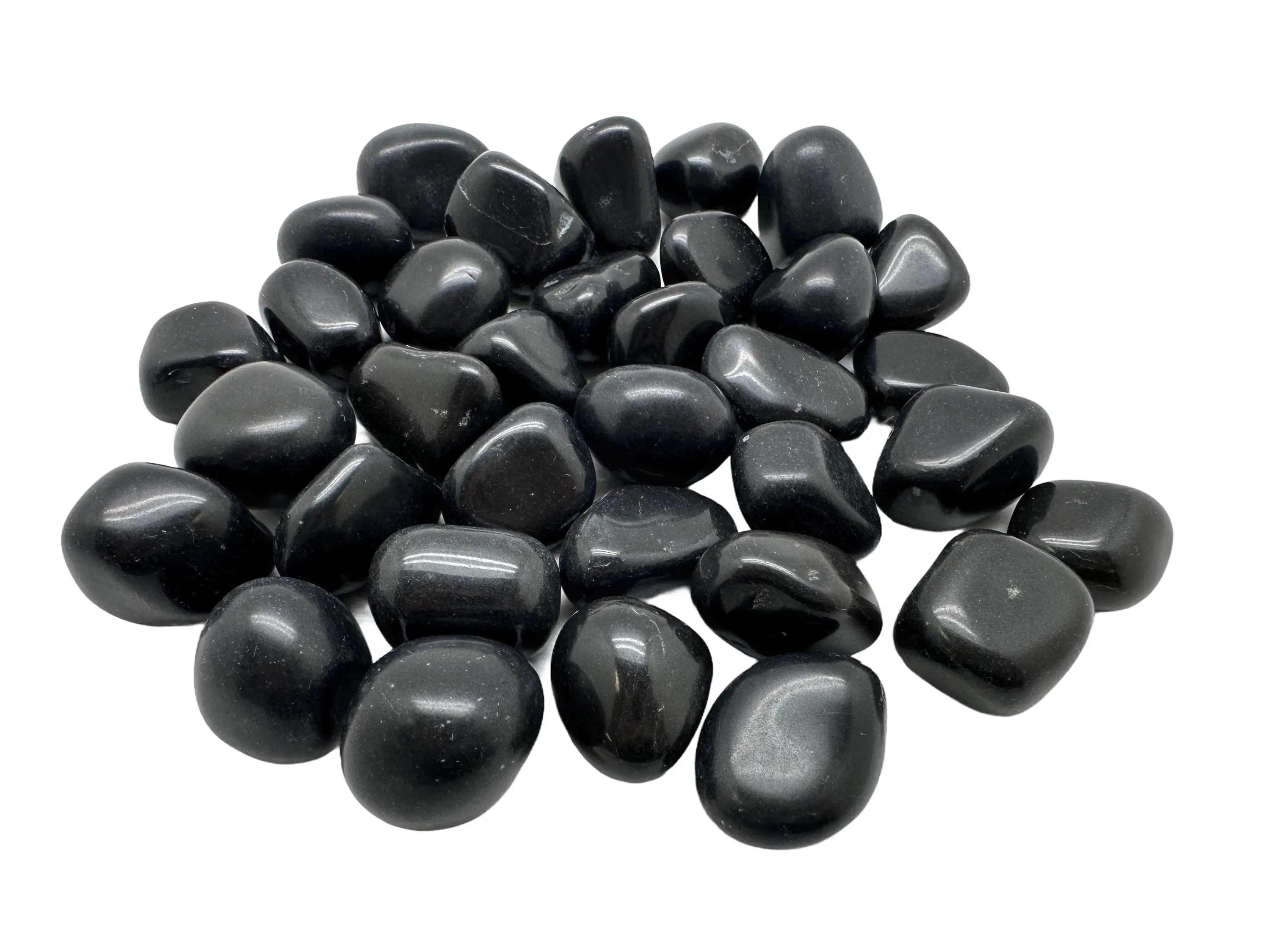 Black Tourmaline Tumbled Crystal - Chunky Matte Tourmaline - Tumbled Black Tourmaline Crystal - Tourmaline Pocket Stone - Chunky Tourmaline