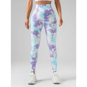 Tie-Dye Seamless Booty-Lifting Leggings – Ruched, High-Waisted & Tummy-Control oversport pants gym outfits alphalete amplify fitness yoga