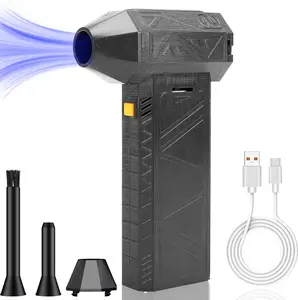 MINI TURBO JET FAN, Powerful Mini Jet Fan - Handheld Turbo Blower for High-Speed Air Dusting, BBQ Grill Ignition, Snow Removal, Camera Lens Cleaning, USB-C Rechargeable Christmas Gifts for Men