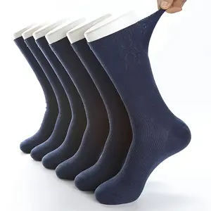 Premium Elastic Diabetic Socks Set - 6 Pairs of Moisture-Wicking Mid-Calf Socks for Men and Women with Diabetes