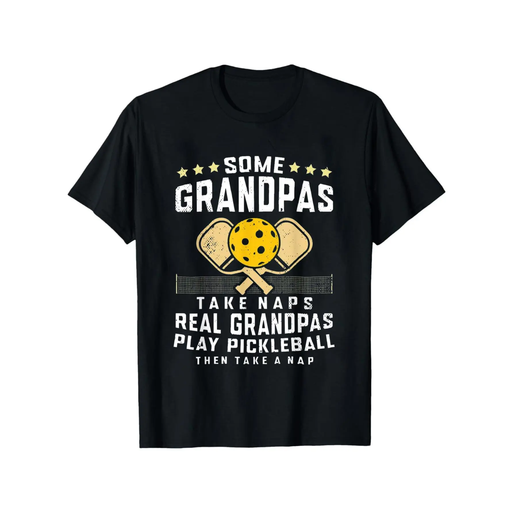 Pickleball Design for Men Grandpa Funny Pickleball Player T-Shirt