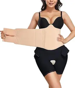 360° Lipo Foam Ab Board – Flat Tummy & Waist Compression Support Belt (Beige)