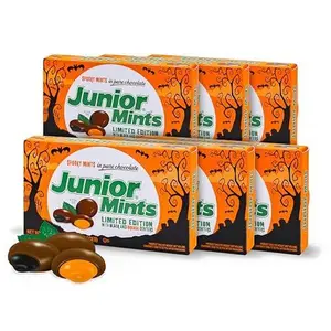 Spooky Halloween Candy 6-Pack, Limited Edition Black & Orange Centers, Dark Chocolate Mint Treats, Trick-or-Treat & Haunted Movie Theatre Boxes, Halloween Party Favors, Gluten-Free & Peanut-Free, Perfect for Candy Bowls
