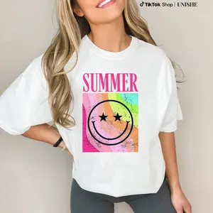 Beachwear Essentials – Women’s Oversized Summer Vibes Shirt and Swimsuit Cover-Up