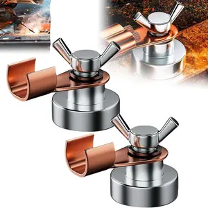 （2pcs）Welding Magnetic Grounding Clamp, 2026 New Magnetic Welding Ground Clamp, Welding Magnets Clamps Tool, Welding Support Clamps Tools for Weldings Cutting (M（3.5 * 3.5cm）, 2PC)
