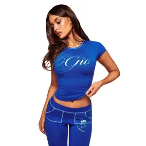 BLARE FORM TEE - COBALT FOIL