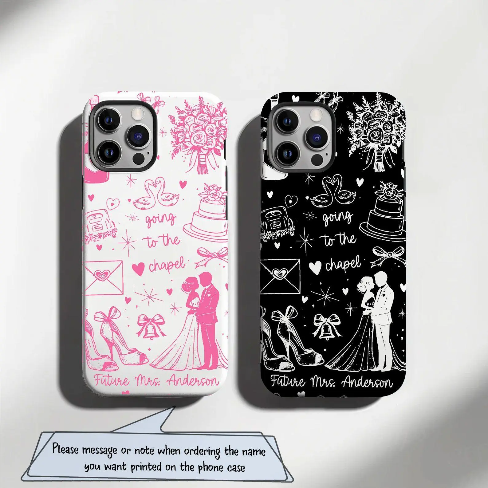 Custom Bride Phone Case, Wedding Phone Case, Future Mrs. Custom Name, Personalized Phone Case, Bride to Be iPhone iPhone 17 16 15 14 13 12 11 Pro Max