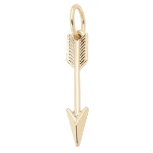 Arrow Charm in Shiny Gold