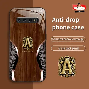 Suitable for [Galaxy S10 Plus] New retro letter mobile phone case simple explosion-proof mobile phone case affordable anti-fall anti-fingerprint 995