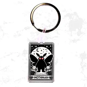 STRANGE CHARM - Mothman Tarot Card Acrylic Keychain