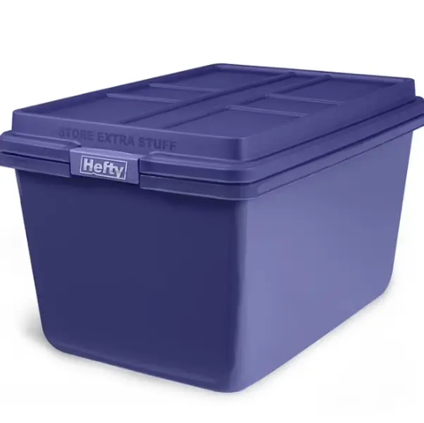 HI-RISE 18 Gallon Storage Bin Large Latching Storage Container,Storage Bin with Lid ,Durable