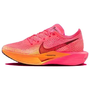 Nike ZoomX Vaporfly Next% 3 Women's Mid-Top Marathon Running Shoes with Durable Breathable Responsive Features Laser Orange Hyper Pink Flyknit Upper