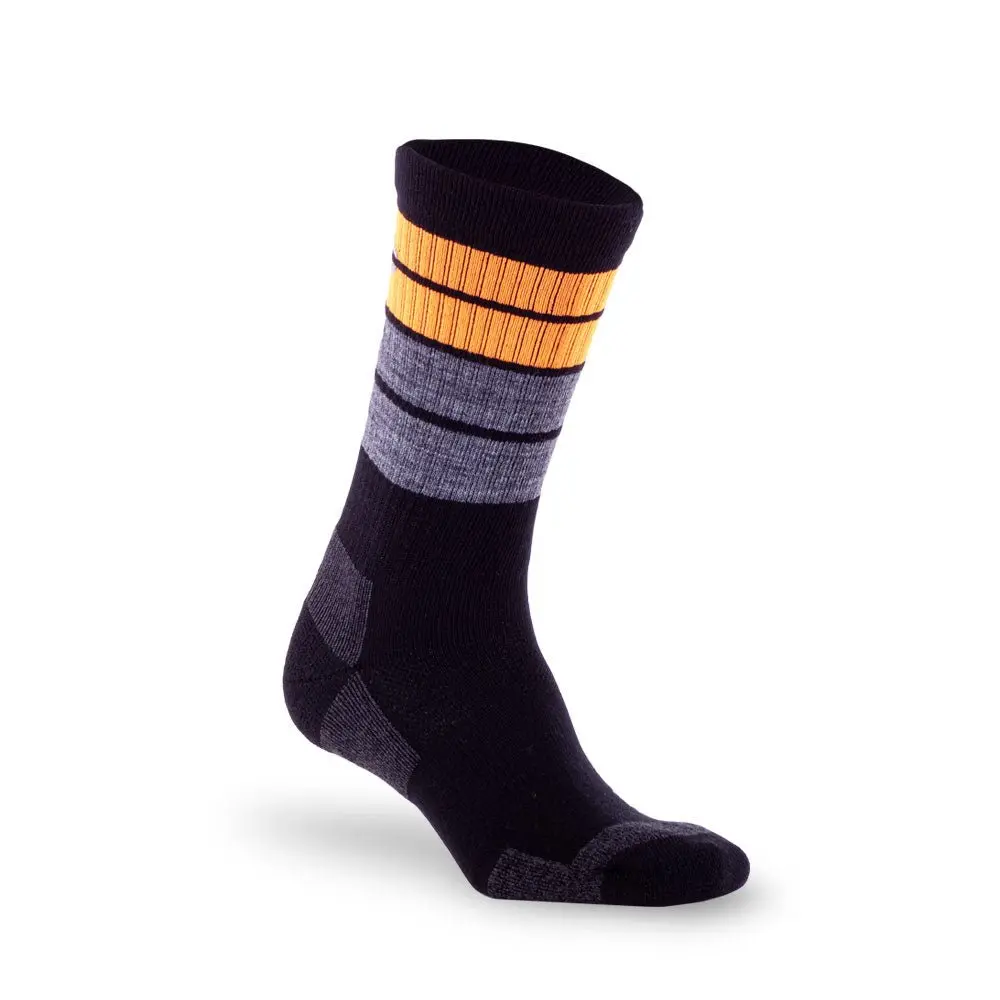 Merino Wool Trail Crew, Black Rock Blaze