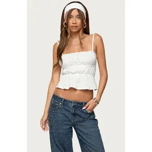 Edikted Women's Esmay Studded Low Rise Jeans