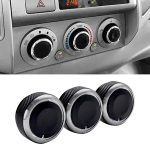Compatible With Toyota Tacoma,2005-2015 A/C Air Conditioning Control Switch Knob Button For Tacoma, HVAC Control Knob For Tacoma Heater Temperature HVAC Fan Control Knob (A Set of 3 Knobs)