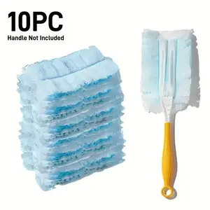 Swiffer Duster Refill, 10 Unfragranced Disposable Dusting Brushes, 360° Microfiber for Home, Car, Furniture, Keyboard Cleaning