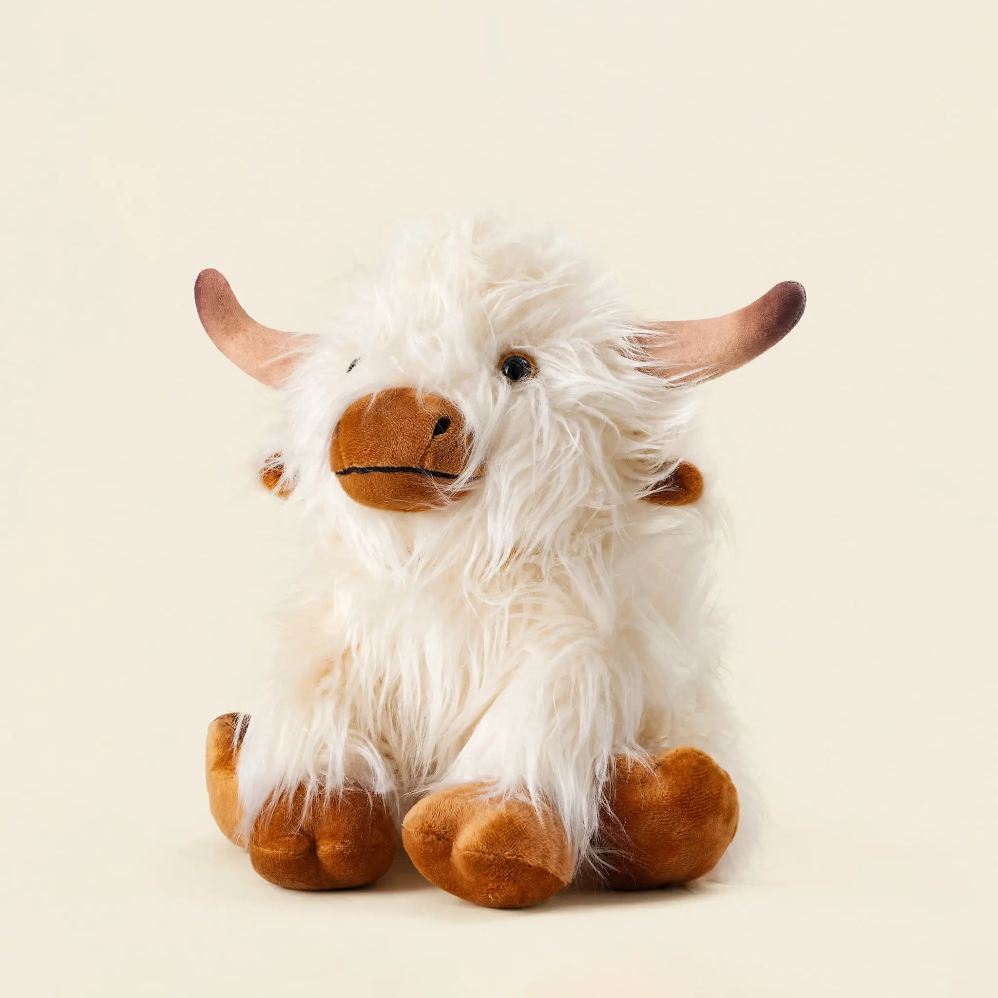 Highland Cow Stuffed Animal, Weighted Plush with Unscented Microwavable Heating Pad for Cramps, Daily Comfort & Bedtime Companion, Thoughtful Gift for Boys & Girls, All Ages