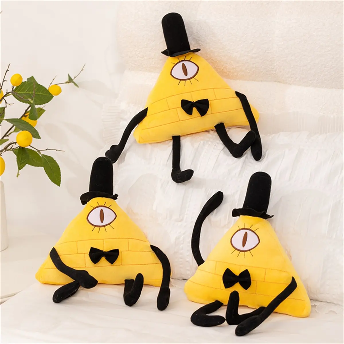 Bill Cipher Nightmare Antihero Plush Toy, Soft Huggable Adorable Stuffed Cartoon Figure, Perfect Birthday Gift, Holiday Present, Party Decoration