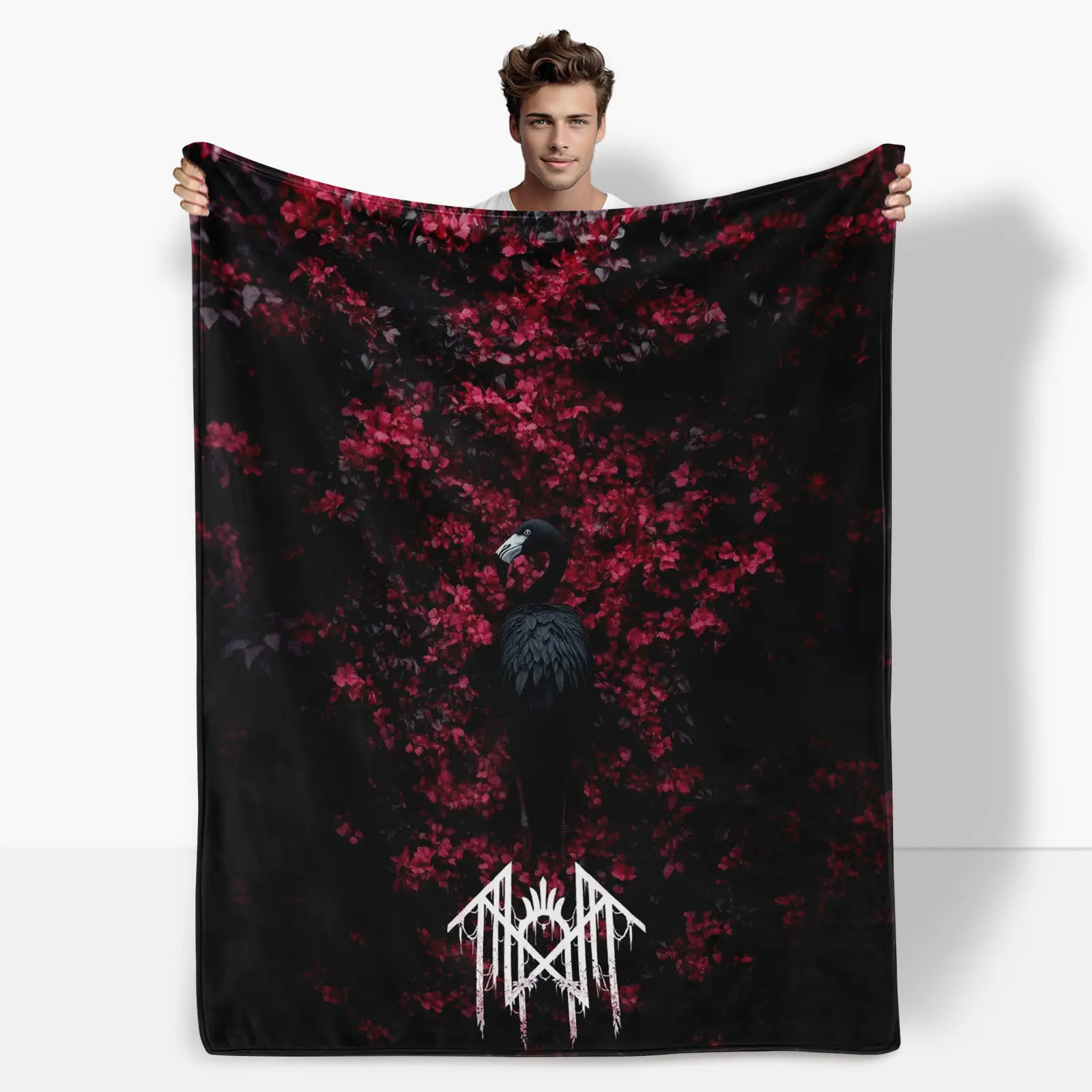 Print In USA, Sleep Token Pattern Flannel Blanket, Adult Blanket In Tiktok Shop Air-Conditioned Room Accessory