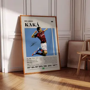 Kaka Poster, Soccer Gifts, Sports Poster, Football Player Poster, Soccer Wall Art, Sports Bedroom Poster
