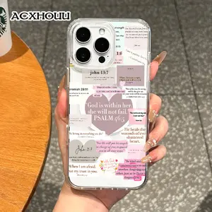 Girly Magnetic Case for iPhone11/12/13/14/15/16/17/promax, Bible Verses Collage MagSafe Ready, Slim Fit, Drop-Proof | Perfect for Soft Girl Aesthetic