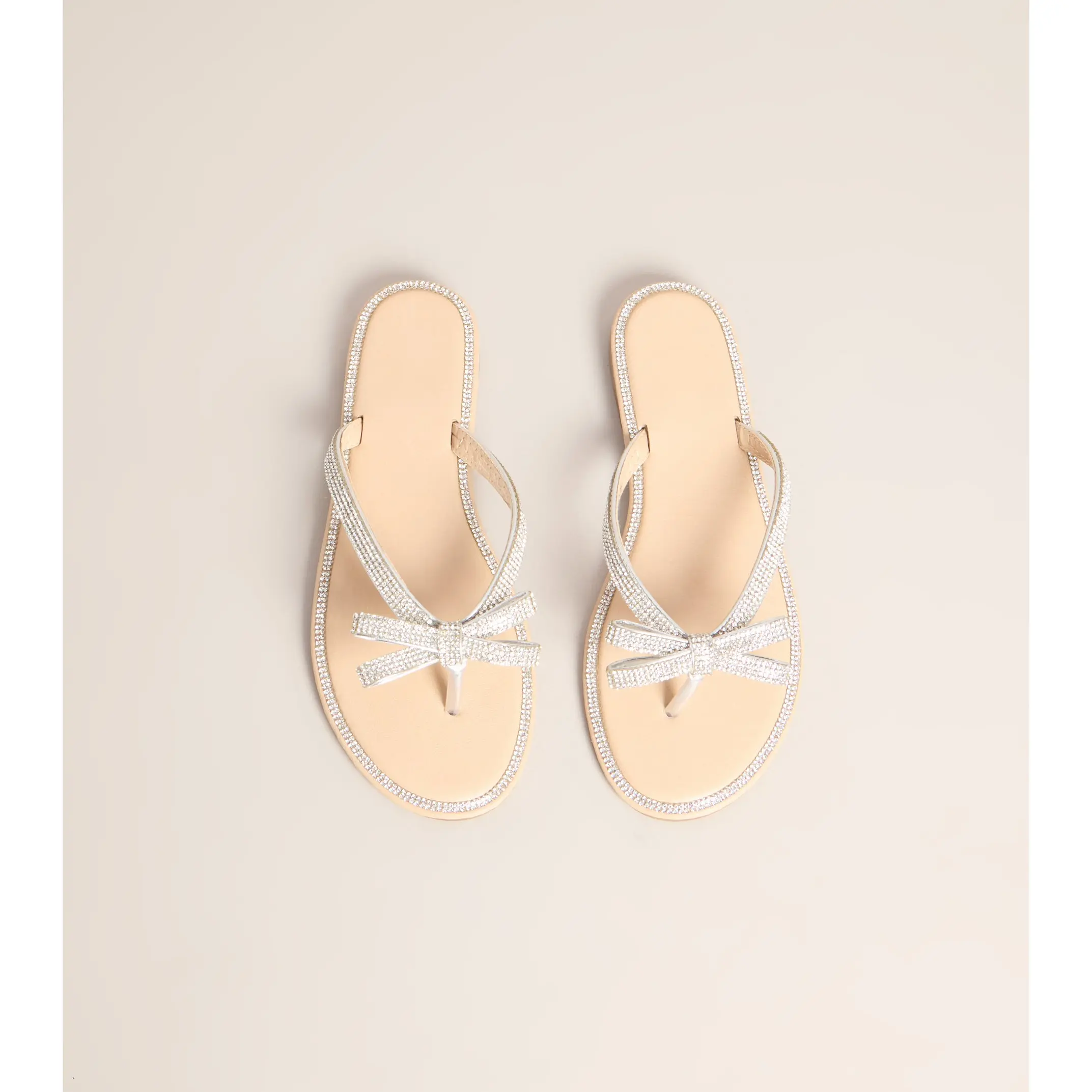 Cute Shine Sparkle Bow Sandals