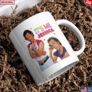 It's Me Jessica Ceramic Printed Mug - The Hot Chick Meme Beverage Cup, Funny Movie Fan Reusable Drinkware, Pop Culture Christmas Gift