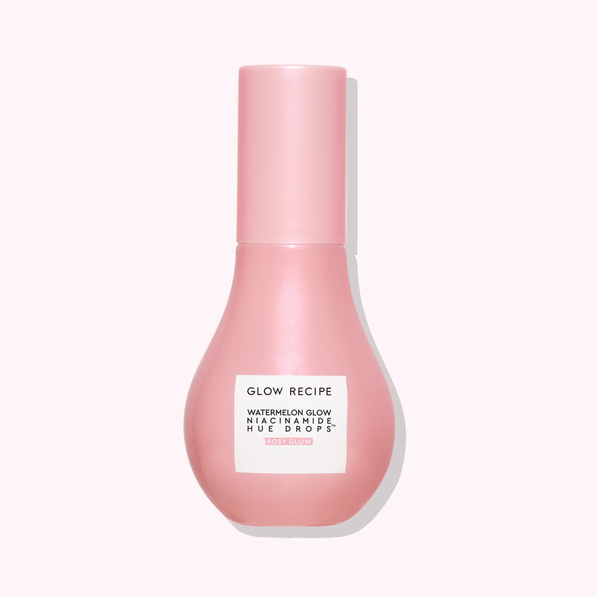 Glow Recipe Watermelon Niacinamide Hue Drops, Hydrating Rosy Tint Serum with Hyaluronic Acid for Brightening, Firming & Soothing