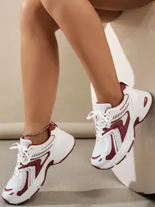 New Thick Sole Women's Fashion Casual Shoes, Breathable Comfort Flat Outdoor Mesh Sports Shoes, All Seasons Textile PU Upper, Sports Sneakers, Lifestyle Sneakers, Trendy Walking Sneaker, Thick Soled Sneakers, Trending Sneakers
