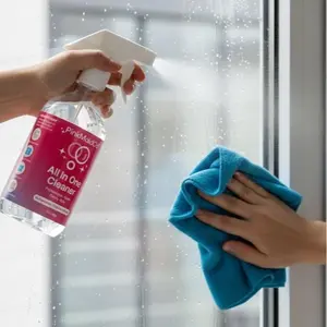 PinkMaidCo ALL-IN-ONE Cleaner — 16oz, Professional-Grade, Family-Safe, Biodegradable, Non-Toxic, Child & Pet Friendly, Streak-Free Shine, Unscented Stain Remover Detailer Kitchen Cleaning Product Super Concentrated Wash Stainless