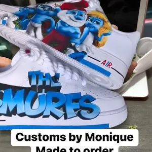Custom Smurf shoes Sneaker Athletic Runner Footwear Running