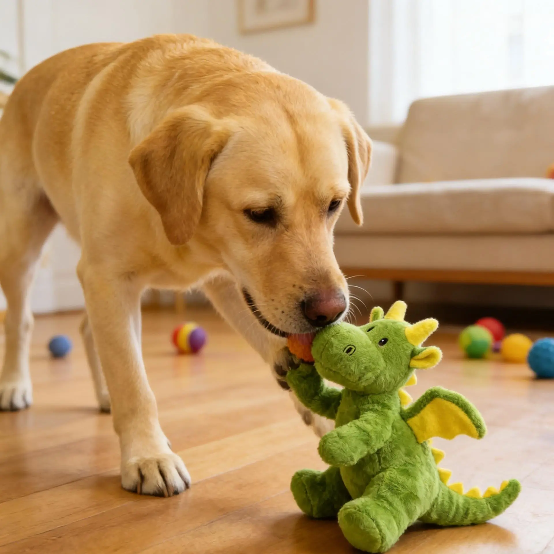 Durable Chew Squeaky Dog Toys - Large, Soft Sound-Producing Play Toys for Medium & Large Dog Breeds - mrwj, Chews Squeak Toys