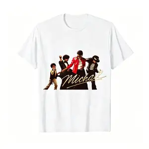Michael Jackson Iconic Pose T-Shirt – Retro King of Pop Culture Graphic Tee, Signature Sparkling Jacket Music Fan Shirt